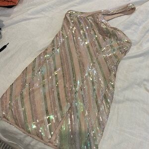 Revolve Cicely Mini Dress in Sequin Multi